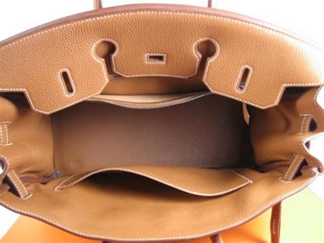 birkin bag interior.